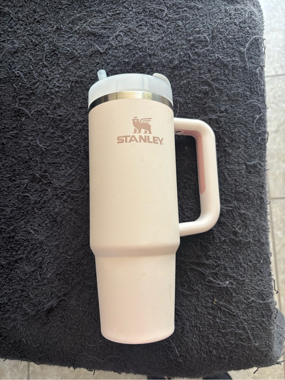 30 oz Stanley light Pink Insulated Travel Mug with Handle